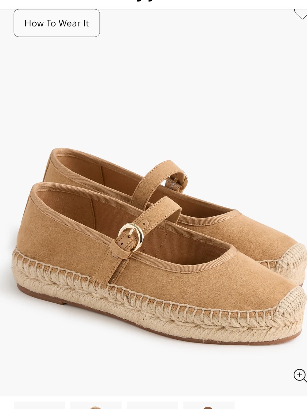 J. Crew Faux Suede Mary Jane Espadrilles in size 9 boho, resort-wear, minimalist